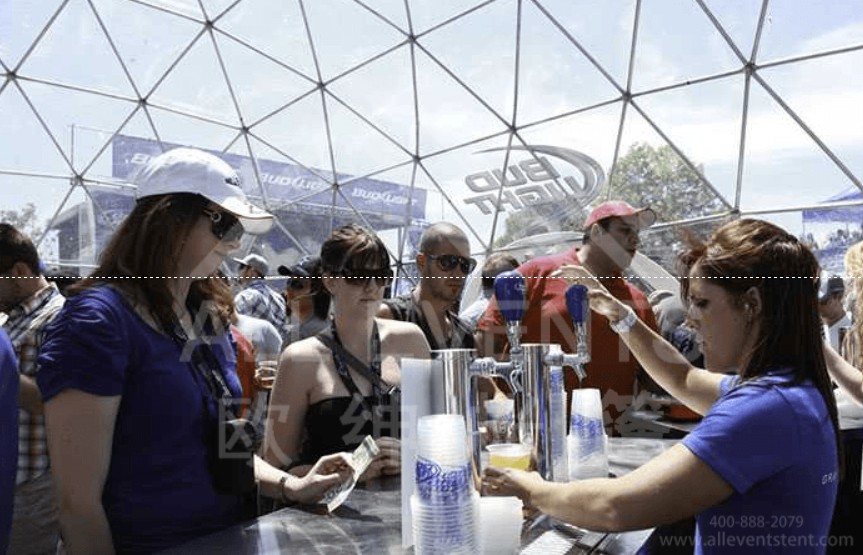 欧绅球形帐篷在啤酒节等宴会活动中的应用