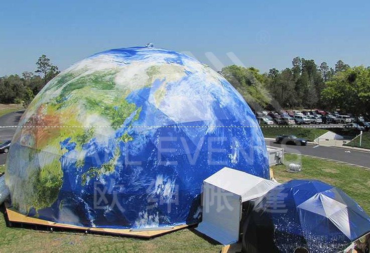 球形帐篷亮相世界地球日活动